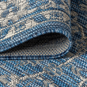 Palazzo Vine And Border Textured Weave Indoor/outdoor Area Rug